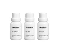 Arithmos Superfine Body Oils Discovery Set 3 x 15 ml | Body Oil Set with Uplift Soothe & De-Stress | Jasmine Neroli Rose Geranium Sandalwood & Cedar Wood | 45 ml