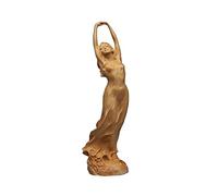 Aritjt Beauty Female Statue Chinese Style Girl Sculpture Art Lady Handmade Wood Carving Woman Decoration Wood Crafts