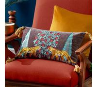 Aritra Embroidered Velvet Cushion Wylder Multi 30cm x 50cm