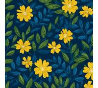 ARiXIaNg Blue Flowers Peel and Stick Wallpaper Kawaii Contact Paper with Waterproof Stain-Resistant Surface for Boys Girls Teen Bedroom Living Room Kitchen 17.3"x118"
