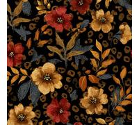 ARiXIaNg Brown Flowers Peel and Stick Wallpaper Leopard Print Contact Paper with Waterproof Stain-Resistant Surface for Boys Girls Teen Bedroom Living Room Kitchen 17.3"x197"