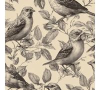 ARiXIaNg Flower Bird Removable Peel and Stick Wallpaper 17.3"x78.7" Retro for Drawers Furniture Makeovers Easy to Install Wall Paper Decor Wall Mural Paper