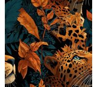 ARiXIaNg Leopard Print Peel and Stick Wallpaper Leopard Retro Contact Paper with Waterproof Stain-Resistant Surface for Boys Girls Teen Bedroom Living Room Kitchen 17.3"x118"