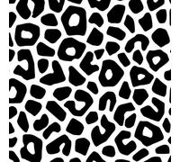 ARiXIaNg Peel and Stick Wallpaper 17.3"x118" Black and White Leopard Print Self Adhesive Wallpaper Retro Contact Paper Shelf Liner for Cabinets for Bedroom Bathroom Renter Friendly