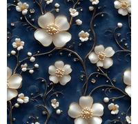 ARiXIaNg Retro Flowers Peel and Stick Wallpaper Relief Contact Paper with Waterproof Stain-Resistant Surface for Boys Girls Teen Bedroom Living Room Kitchen 17.3"x118"