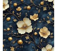 ARiXIaNg Retro Flowers Removable Peel and Stick Wallpaper 17.3"x118" Relief for Drawers Furniture Makeovers Easy to Install Wall Paper Decor Wall Mural Paper
