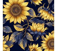 ARiXIaNg Retro Sunflowers Removable Peel and Stick Wallpaper 17.3"x197" Pastoral Flowers for Drawers Furniture Makeovers Easy to Install Wall Paper Decor Wall Mural Paper