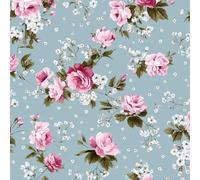 ARiXIaNg Small Blue Florals Removable Peel and Stick Wallpaper 17.3"x197" Rural for Drawers Furniture Makeovers Easy to Install Wall Paper Decor Wall Mural Paper