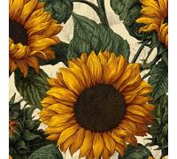 ARiXIaNg Sunflower Removable Peel and Stick Wallpaper 17.3"x236" Retro Flowers for Drawers Furniture Makeovers Easy to Install Wall Paper Decor Wall Mural Paper