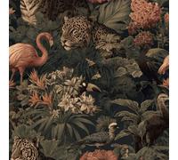 ARiXIaNg Tropical Jungle Peel and Stick Wallpaper Flower Bird Contact Paper with Waterproof Stain-Resistant Surface for Boys Girls Teen Bedroom Living Room Kitchen 17.3"x197"