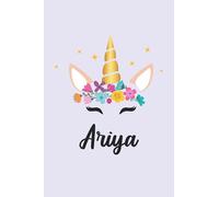 Ariya: Personalized Name Notebook | Wide Ruled Paper Notebook Journal | For Teens Kids Students Girls| For Home School College | 6x9 inch 120pages