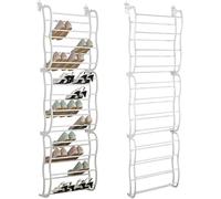 Ariyah Collections 36 Pair Over the Door Shoe Organiser 12 Tier Shoe Rack Adjustable Shelf Hanging Shoe Organiser, Mesh Hanging Shoe Storage,Shoe Rack Holder Storage Stand Space Saving Shelf White