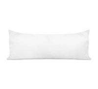 Ariyah Collections Hollowfiber Filling Bolster Pillow 4.6ft With Pillowcase, Full Body Support Pregnancy Pillow, Maternity Support Long Pillow For Pregnant Women (4.6ft - White)