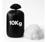 Ariyah Collections Polyester Fluff Hollow Fiber Stuffing 10kg, Plush Fill Cushion Filling Fiberfill Pillow Insert, Soft Fibre White Fluff Cushion Filler Stuffing for Crafts (10kg)