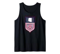 Arizona Baseball Shield Stars and Stripes State Graphic Flag Tank Top