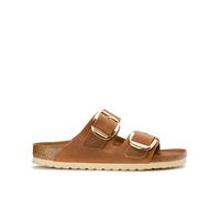 Arizona Big Buckle Double Strap Mules Cognac