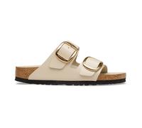 Birkenstock Arizona Big Buckle Oyster Pearl Patent Womens Slide Sandals 103187354 in a Plain Leather in Size 39