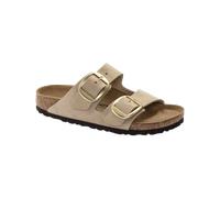 Women's Birkenstock Arizona Big Buckle Womens Nubuck Leather Sandals - Tan - Size: 5.5/C