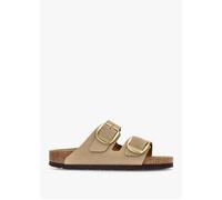 Women's mules Birkenstock Arizona Big Buckle Nubuck Leather Beige 38 Étroit