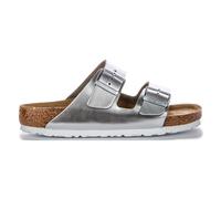 Birkenstock Arizona BS Slide Dual Buckle Womens Sandal In Silver UK 3 - 8