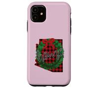 Arizona Buffalo Plaid Christmas Home Wreath Retro Case for iPhone 11