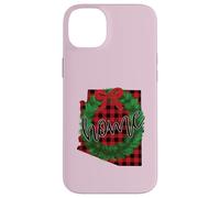 Arizona Buffalo Plaid Christmas Home Wreath Retro Case for iPhone 14 Plus