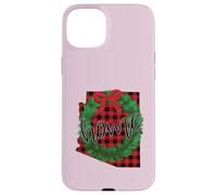 Arizona Buffalo Plaid Christmas Home Wreath Retro Case for iPhone 15 Plus