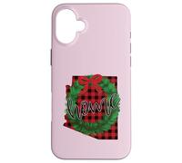Arizona Buffalo Plaid Christmas Home Wreath Retro Case for iPhone 16 Plus