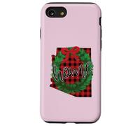 Arizona Buffalo Plaid Christmas Home Wreath Retro Case for iPhone SE (2020) / 7/8