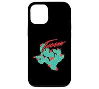 Arizona Cacti With Red Blossoms Tucson Vintage Souvenir Case for iPhone 12/12 Pro