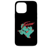 Arizona Cacti With Red Blossoms Tucson Vintage Souvenir Case for iPhone 13 Pro Max