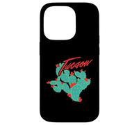 Arizona Cacti With Red Blossoms Tucson Vintage Souvenir Case for iPhone 14 Pro
