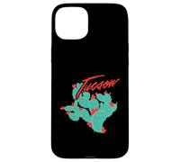 Arizona Cacti With Red Blossoms Tucson Vintage Souvenir Case for iPhone 15 Plus