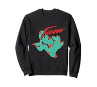 Arizona Cacti With Red Blossoms Tucson Vintage Souvenir Sweatshirt