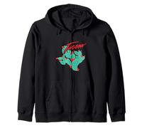 Arizona Cacti With Red Blossoms Tucson Vintage Souvenir Zip Hoodie