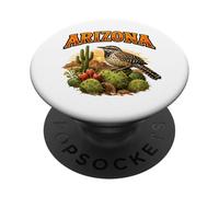 Arizona Cactus Wren Desert Sunset State Bird Wildlife PopSockets Adhesive PopGrip