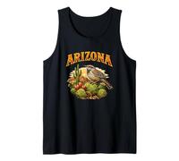 Arizona Cactus Wren Desert Sunset State Bird Wildlife Tank Top