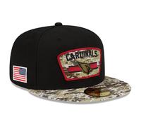 Arizona Cardinals NFL Cap (Size 7 3/8) Adult New Era Black Fitted Hat - New