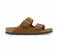 Arizona Double Strap Mules in Suede camel