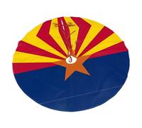 Arizona Flag 30" Patterned brushed Christmas tree skirt | Suitable for 30-, 36-, or 48-inch trees | Perfect Christmas party decoration