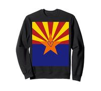 Arizona Flag Arizonan Heart Proud Heritage State Pride Sweatshirt