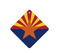 Arizona Flag Car air freshener, 4-pack, suitable for passenger compartments, trucks, and SUVs.