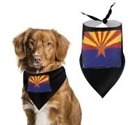 Arizona Flag Funny Dog Bandanas Cute Triangle Cat Pet Scarf Bib for Holiday Party Gift