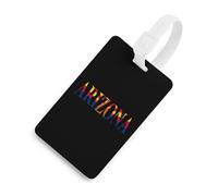 Arizona Flag Luggage Tags Business Card Holder Personalized Baggage Identifier Travel Essentials for Suitcases Backpacks
