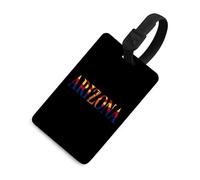 Arizona Flag Luggage Tags Business Card Holder Personalized Baggage Identifier Travel Essentials for Suitcases Backpacks
