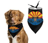 Arizona Flag on The Lips Dog Bandanas Cute Triangle Bibs Washable Cats Dogs Neckerchief Pet Scarf