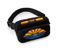 Arizona Flag on The Lips Hiking Waist Packs Fanny Pack Adjustable Strap Waist Bag for Walking Running Travel