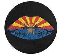 Arizona Flag on The Lips Wooden Jigsaw Puzzles for Adults Brain-Teasing Game Idea Puzzle Gift for Unisex
