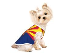 Arizona Flag Pet Breathable Sleeveless T-shirt L for Small Dogs and Cats Soft, Lightweight, Stylish