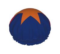 Arizona Flag Print Shower Cap for Women & Men â€“ Reusable Double-Layer Bath Hair Cap with Elastic Strap One Size